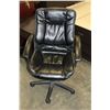 Image 2 : BLACK LEATHER OFFICE CHAIR