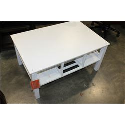 WHITE MODERN COFFEE TABLE