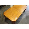 Image 2 : OAK FINISH COFFEE TABLE