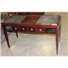 Image 1 : LEATHER TOP HALL TABLE WITH STORAGE