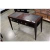 Image 2 : LEATHER TOP HALL TABLE WITH STORAGE