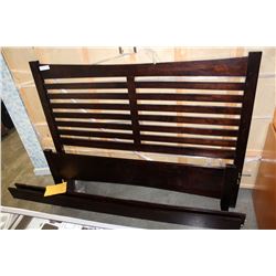 QUEENSIZE ESPRESSO FINISH BED FRAME