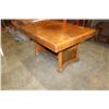 Image 1 : VINTAGE WALNUT DINING TABLE AND TWO CHAIRS