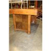 Image 2 : VINTAGE WALNUT DINING TABLE AND TWO CHAIRS