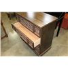 Image 2 : OAK CARVED FRONT FOUR DRAWER DRESSER