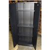 Image 3 : 2 DOOR BLACK STORAGE CABINET
