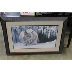 ROBERT BATEMAN SLEEPING LYNX PRINT