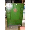 Image 1 : LARGE GREEN DECORATIVE EASTERN CABINET