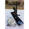 Image 2 : BLACK DECO FIGURE AND CHINA TEAPOT