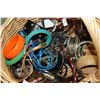 Image 2 : WICKER TRAY OF JEWELLRY