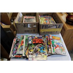 TWO BOXES OF DC COMICS