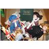 Image 1 : LOT OF DECANTERS AND DECORATIONS AND DOLLS