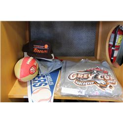 XL GREY CUP HOODIE AND SPORTS COLLECTIBLES