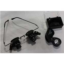 JEWELLERS LOUPE AND GLASSES