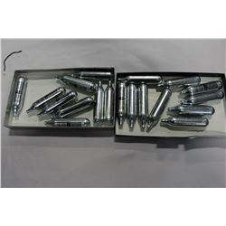 TWO TRAYS OF PAINTBALL CO2 CARTRIDGES