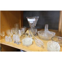 SHELF LOT OF ESTATE CRYSTAL