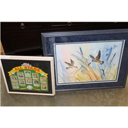FROSTED FLAKES COLLECTIBLE CARDS AND FRAMED PRINT