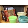 Image 1 : MAGAZINE RACK PRINTS AND VASES AND EASTERN TEASET
