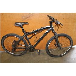 DARK GREY AND WHITE SPECIALIZED MOUNTAIN BIKE