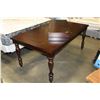 Image 2 : NEW FLOOR MODEL HOME ELEGANCE MODERN DINING TABLE WITH LEAF AND SEVEN LEATHER CHAIRS