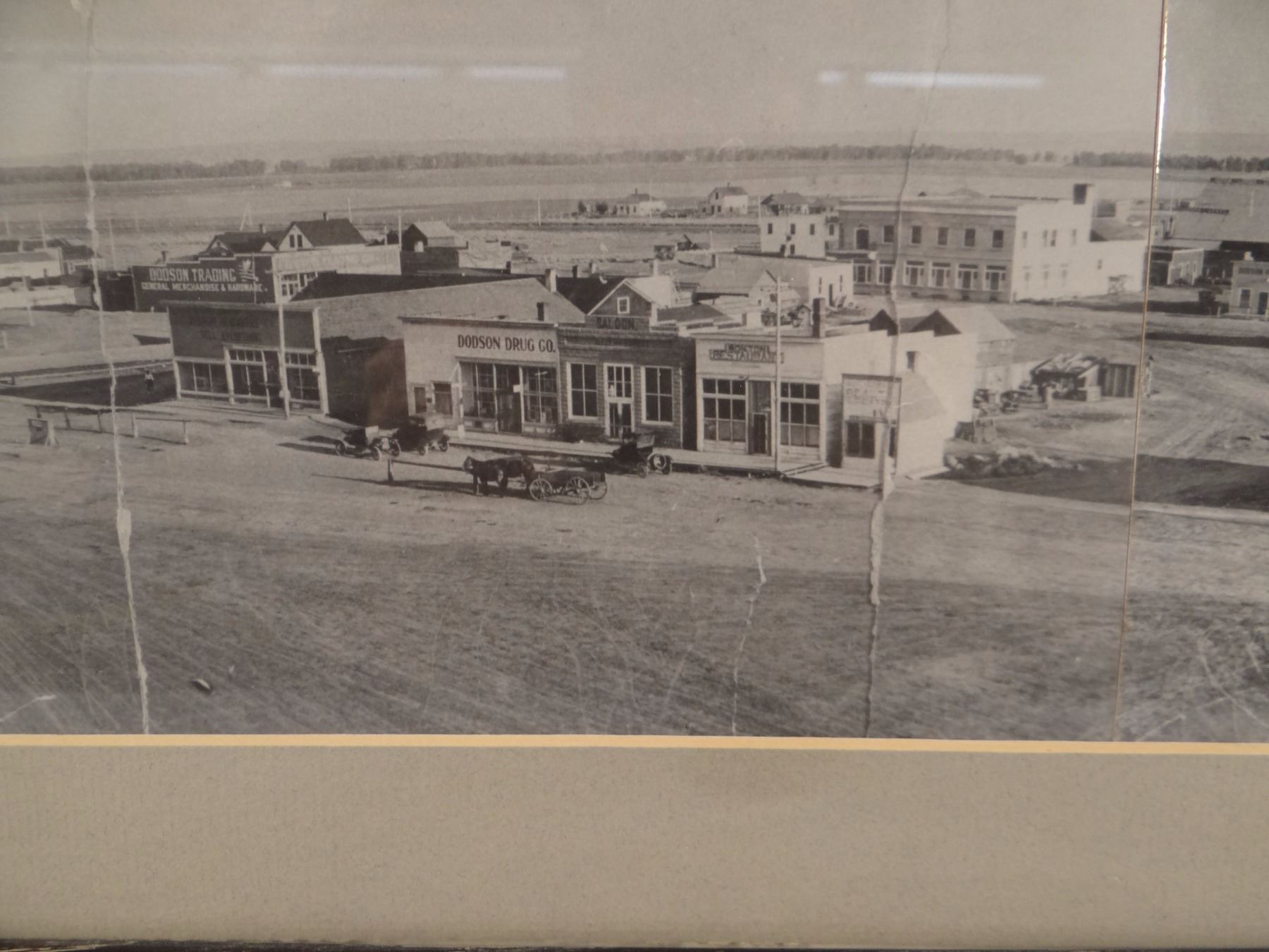 1915 Dodson, MT photo, 6” x 36”, framed