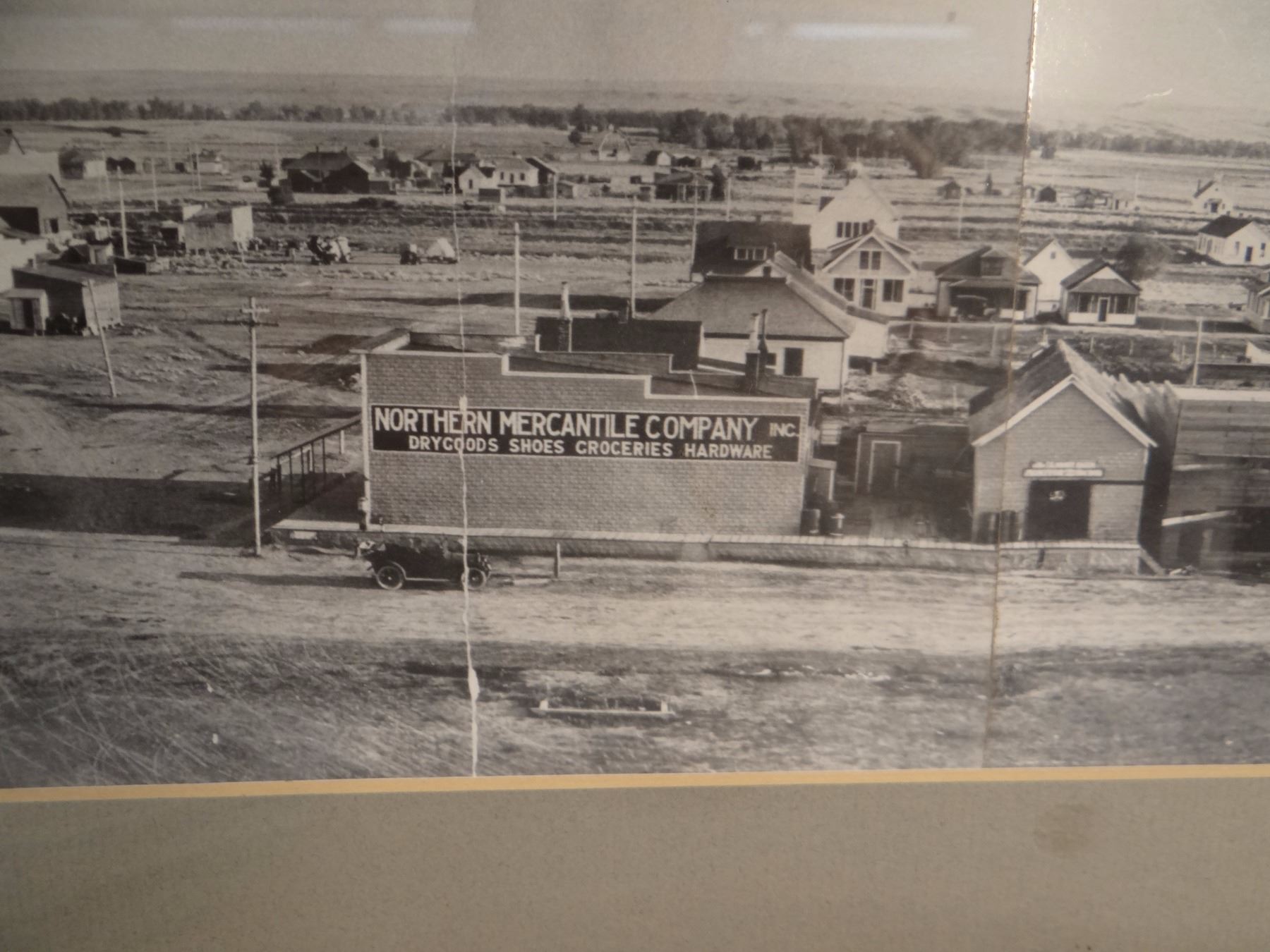 1915 Dodson, MT photo, 6” x 36”, framed