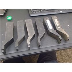 Misc 1.5" x 1.5" Indexable Lathe Tool Holders, 6 Total