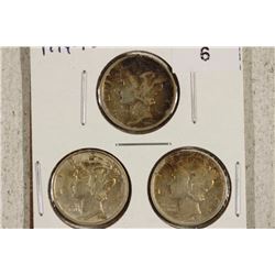 1944-P/D/S MERCURY DIMES