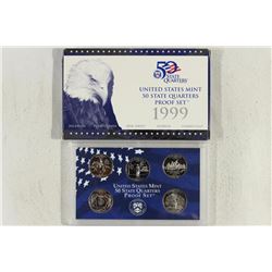1999 US 50 STATE QUARTERS PROOF SET WITH BOX