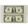 Image 1 : 2-2003-A $1 FRN'S LOW CONSECUTIVE SERIAL 'S UNC