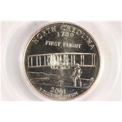 2001-P NORTH CAROLINA QUARTER PCGS MS67