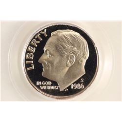 1986-S ROOSEVELT DIME PCGS PR70 DCAM