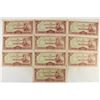 Image 1 : 10 PIECES OF WWII JAPANESE 10 RUPEES INVASION