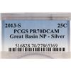 Image 3 : 2013-S SILVER GREAT BASIN N.P. QUARTER PCGS PR70