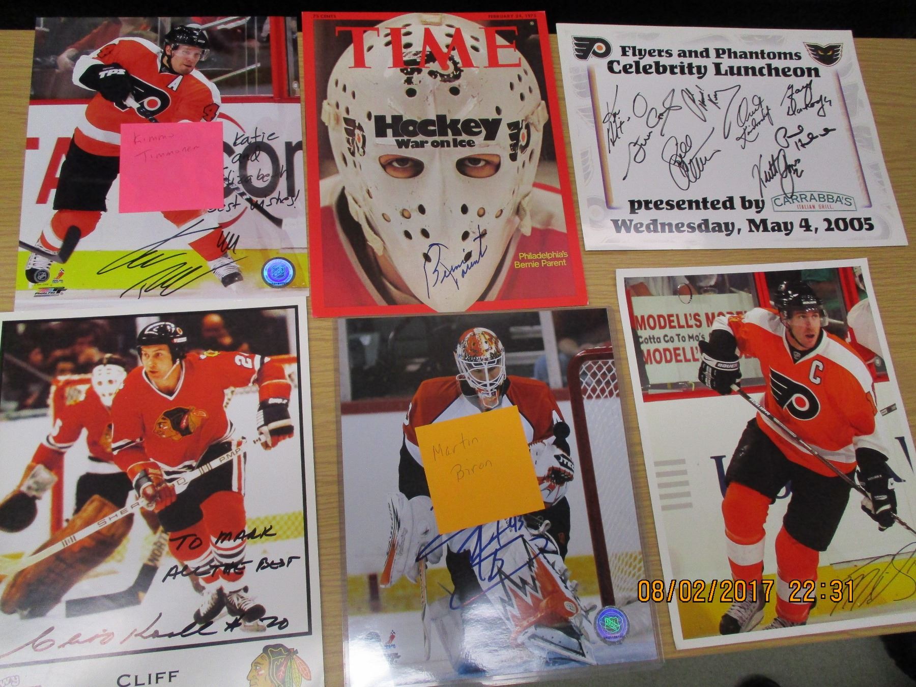 Hockey Photos, Time Cover, Autographes