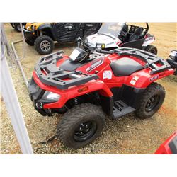 2016 ARTIC CAT ALTERRA 450 4 WHEELER, VIN/SN:RFB16ATV3GK6P0921 - ODOMETER READING 1 MILE (UNUSED)