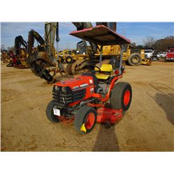 KUBOTA B7500 FARM TRACTOR, VIN/SN:62691 - MFWD, 3 PTH, PTO, 60" BELLY MOWER, CANOPY, 33X12.5 TIRES, 