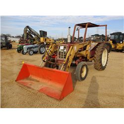 INTERNATIONAL 574 FARM TRACTOR, VIN/SN:6690 - 3 PTH, PTO, 1 REMOTE, CANOPY, IHC FRONT LOADER ATTACH,