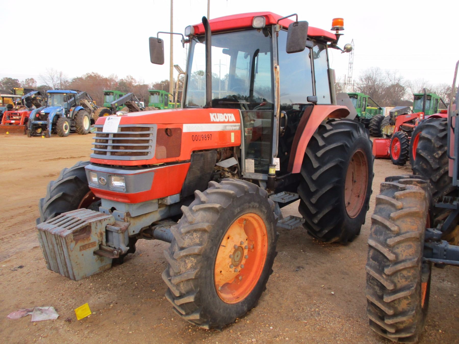 KUBOTA M9000 FARM TRACTOR, VIN/SN53298 MFWD, PTO, 3 PTH, 3 REMOTES