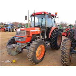 KUBOTA M9000 FARM TRACTOR, VIN/SN:53298 - MFWD, PTO, 3 PTH, 3 REMOTES, ECAB W/AIR, 18.4-30 TIRES, ME