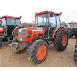 KUBOTA M9000 FARM TRACTOR, VIN/SN:53236 - MFWD, 3 PTH, PTO, 3 REMOTES, ECAB W/AIR, 18.4-30 TIRES, ME