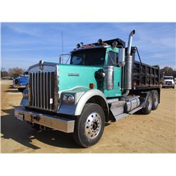 2006 KENWORTH W900B DUMP, VIN/SN:1XKWDB0X96R114420 - T/A, CAT C15 DIESEL ENG, 10 SPD TRANS, 46K REAR