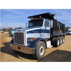 2003 PETERBILT 357 DUMP, VIN/SN:1NPALT0X83D807527 - TRI-AXLE, CAT C10 ENG, 8LL TRANS, 44K REARS, 20K
