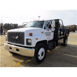 1995 CHEVROLET KODIAK DUMP, VIN/SN:1GBJ7H1J6SJ115032 - S/A, CAT DIESEL ENGINE, 6 SPD TRANS, GVW 25,9