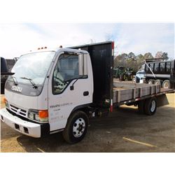 2000 ISUZU NPR HD FLATBED TRUCK, VIN/SN:JALC4B149Y7017265 - S/A, DIESEL ENG, A/T, 16' STEEL FLATBED 
