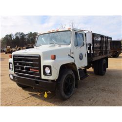 1988 INTERNATIONAL 1654 FLATBED TRUCK, VIN/SN:1HTLAZPM3JH549656 - S/A, DIESEL ENG, A/T, 12' FLATBED 