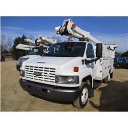 2005 CHEVROLET C5500 BUCKET TRUCK, VIN/SN:1GBE5C1275F534632 - S/A, DURAMEX DIESEL ENGINE, A/T, BRAND
