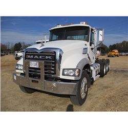 2012 MACK GU713 TRUCK TRACTOR, VIN/SN:1M1AX09Y2CM013760 - TRI-AXLE, 425 HP MACK MP8 DIESEL ENGINE, A
