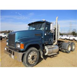 2009 MACK CHU613 TRUCK TRACTOR, VIN/SN:1M1AN07Y39N004268 - T/A, MACK MP8-445C DIESEL ENG, 10 SPD TRA