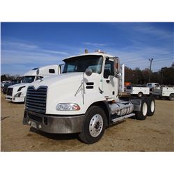 2009 MACK CXU613 TRUCK TRACTOR, VIN/SN:1M1AW07Y59N007296 - T/A, MACK MP8-445C ENG, 10 SPD TRANS, 40K